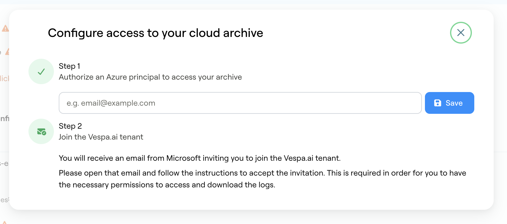 Azure configure access