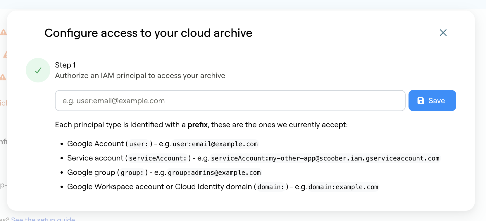 GCP configure access